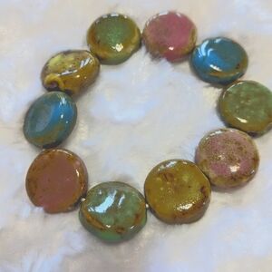 Multicolor Ceramic Bead Bracelet